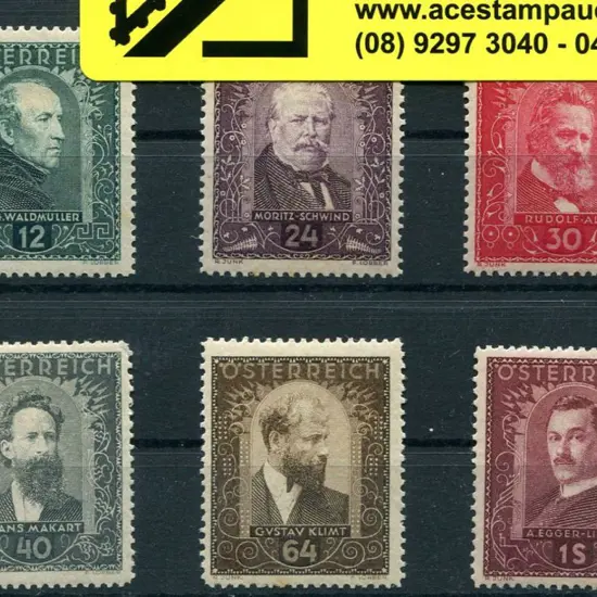 Austria 1932 Painters charity set of 6 MLH. SG ...