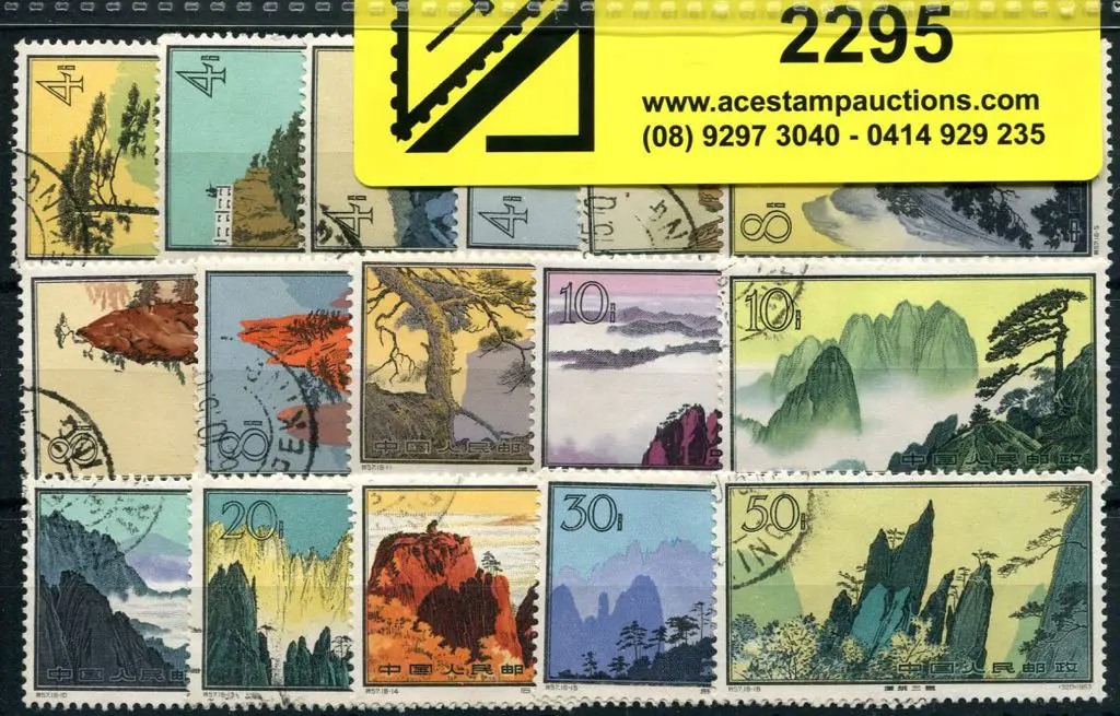 China 1963 Huangshan Landscapes set of 16 fine ... Image 1++
