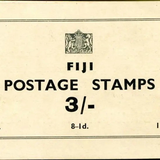 Fiji 1939/40 3/- KGVI booklet containing ½d x 8, ...