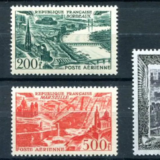 France 1949/50 100F to 1,000F set of 5 Airs - ...