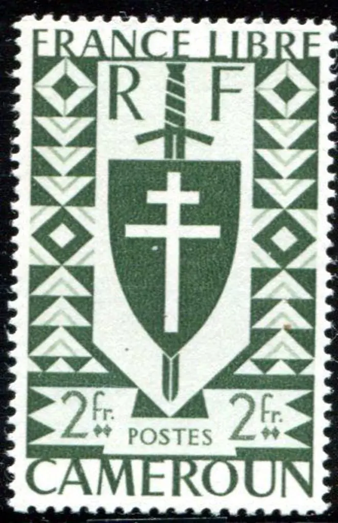 French Colonies-Cameroun 1941 2f Free French Issue ... Image 1++