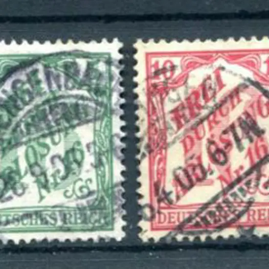 Germany 1905 Officials set of 6 with bold genuine ...
