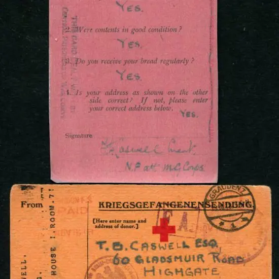 Germany 1918 (11th Oct) POW Red Cross ...