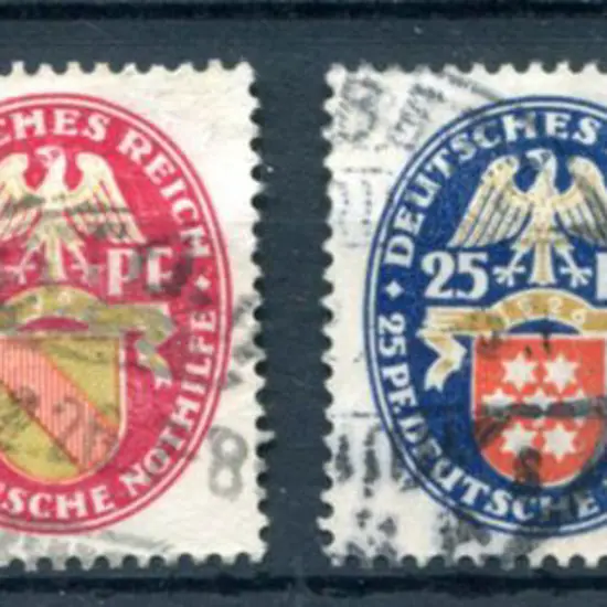 Germany 1926 Welfare Fund Arms set of 4. Fine ...