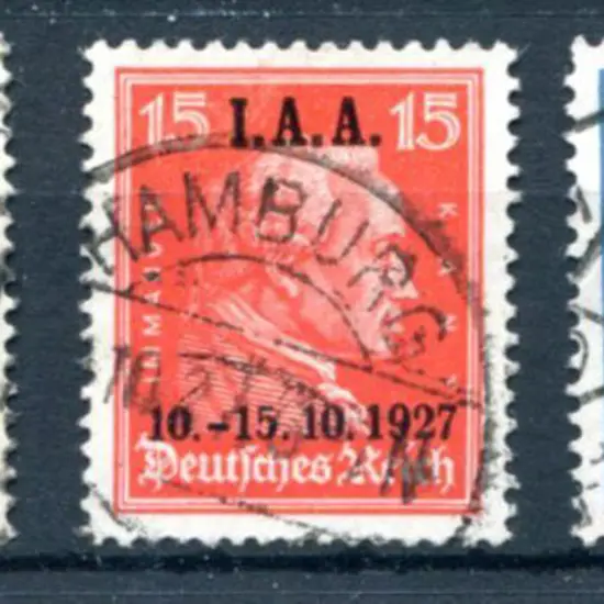 Germany 1927 I.A.A. 10-15.1927 set of 3 ovpts. ...