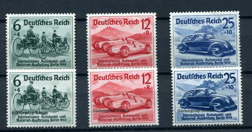 Germany 1939 Motor Showset of 3 plus set with ... Image 1++