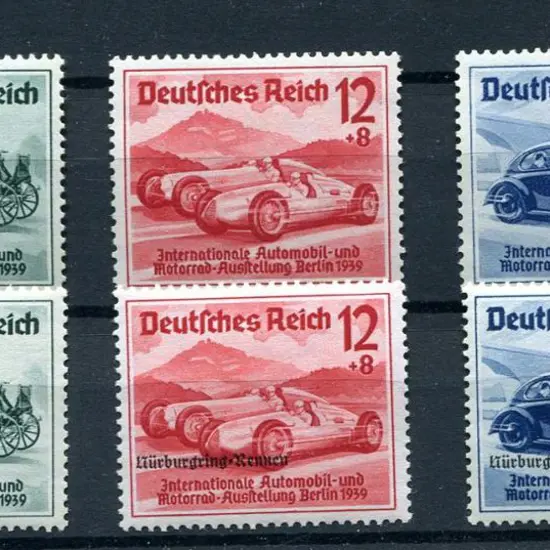 Germany 1939 Motor Showset of 3 plus set with ...