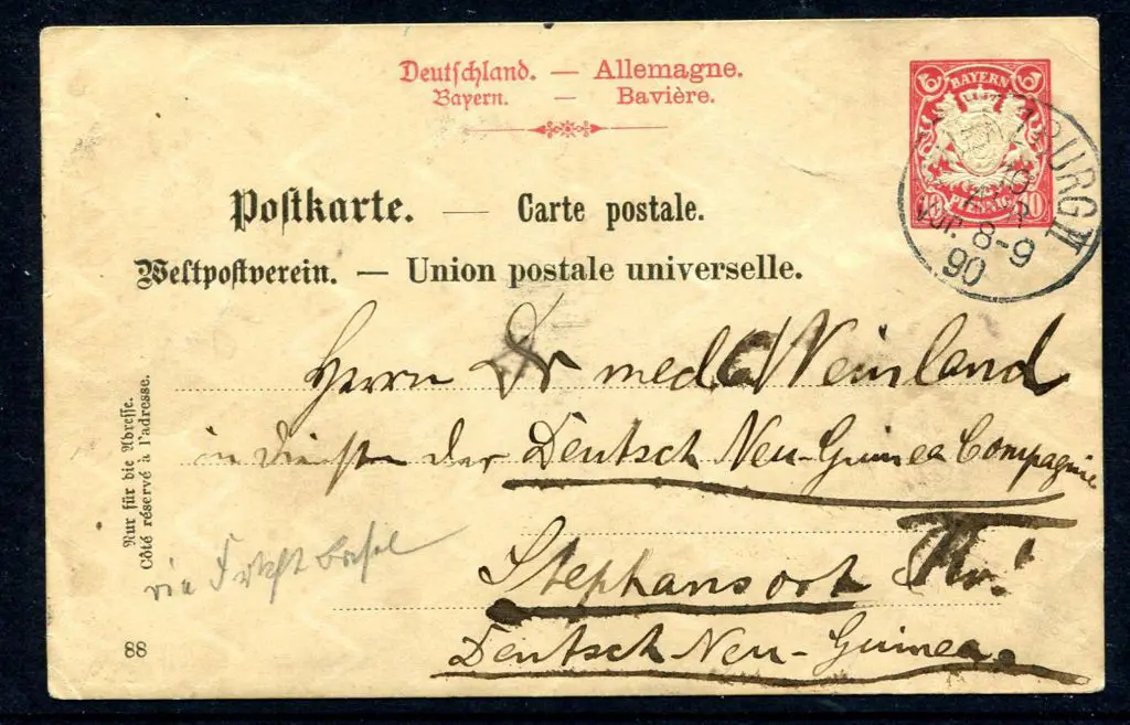 German New Guinea 1890 (10th Apr) Bavaria 10pf ... Image 1++