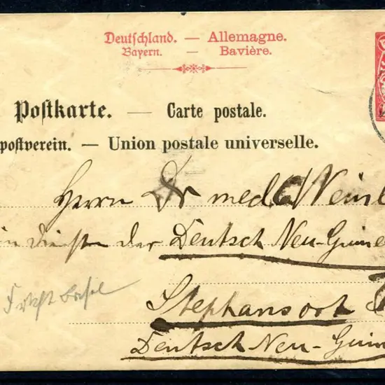 German New Guinea 1890 (10th Apr) Bavaria 10pf ...