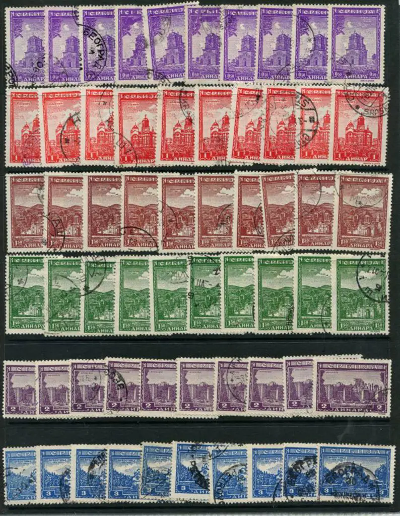 Germany-Occupation of Serbia 1942/43 duplicated ... Image 1++