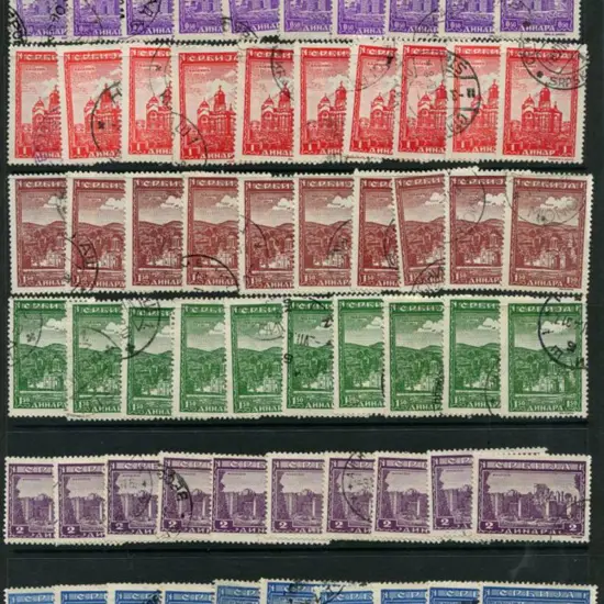 Germany-Occupation of Serbia 1942/43 duplicated ...