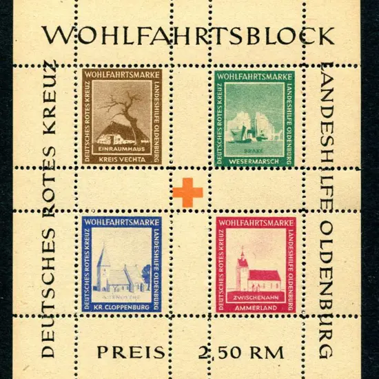Germany-Russian Zone 1948 Oldenburg Red Cross ...