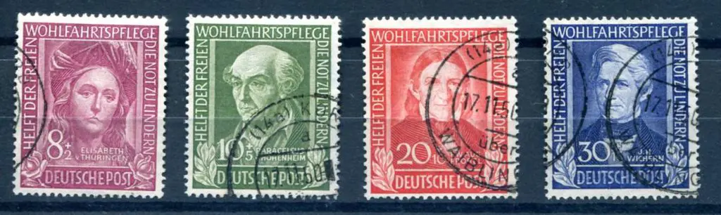 Germany-West 1949 Refugee Relief Fund set F/U. SG ... Image 1++