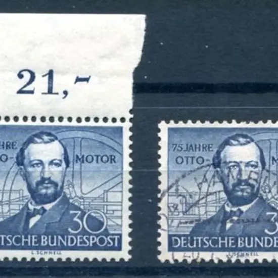 Germany-West 1951 30pf Rontgen MUH, 1952 30pf Otto ...