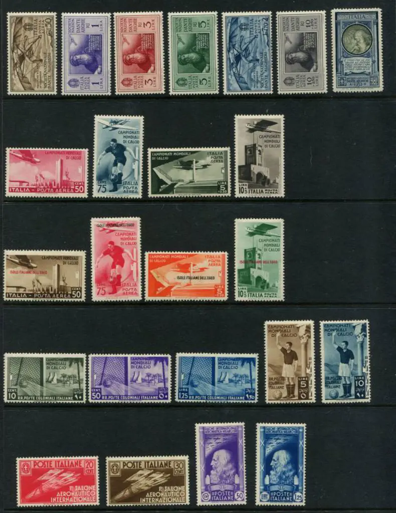 Italy 1932 Dante Alighieri Society Airs set of 7 ... Image 1++