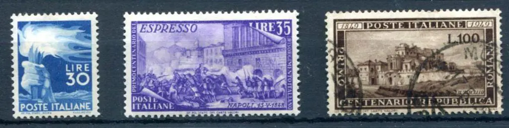 Italy 1945/48 30l blue MLH (Cat. £550 as MUH), ... Image 1++