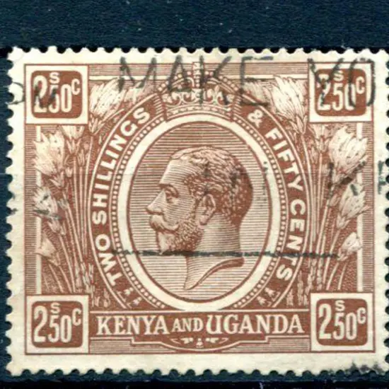 KUT 1922/27 2/50d brown. Good to fine used with ...