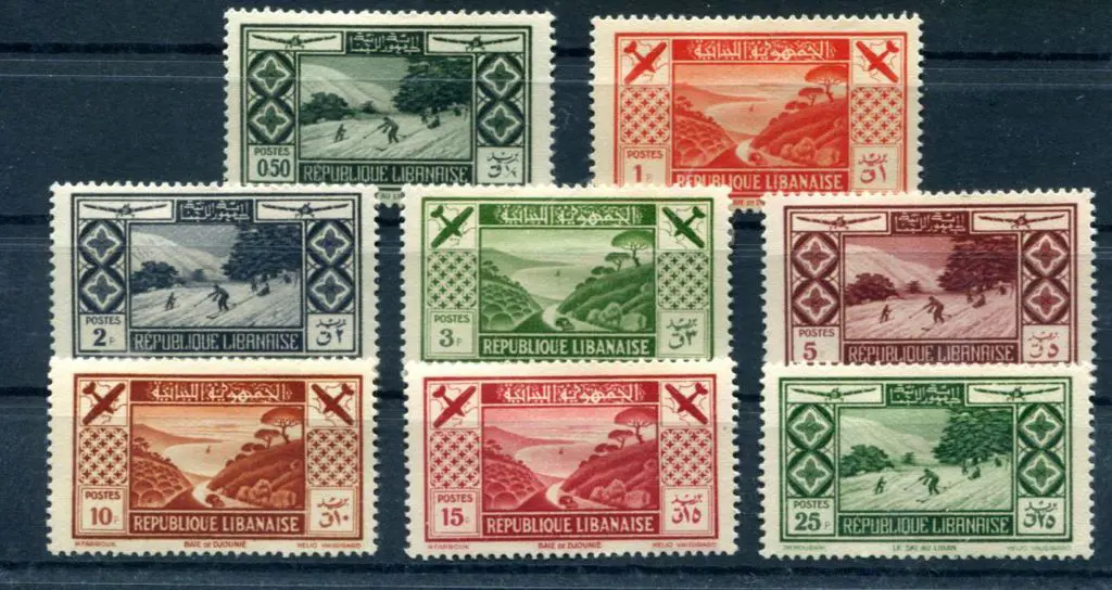Lebanon 1936 Tourist Propaganda Airs. MLH set of ... Image 1++