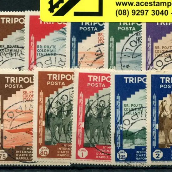 Libya-Tripolitania 1934 Postage & Air set of 12 ...