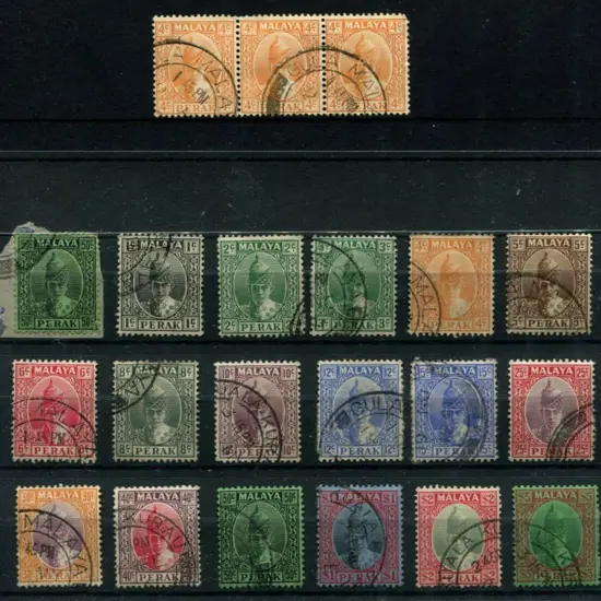Malaya-Perak 1938-1941 defins fine used set with a ...