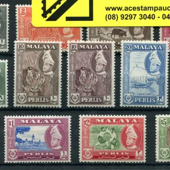 Malaya-Perlis 1957/62 Pictorials set to $5 incl ...