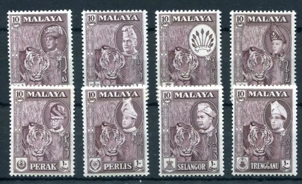 Malaya-Selangor 1957/61 Pictorials incl both 50c & ... Image 1++