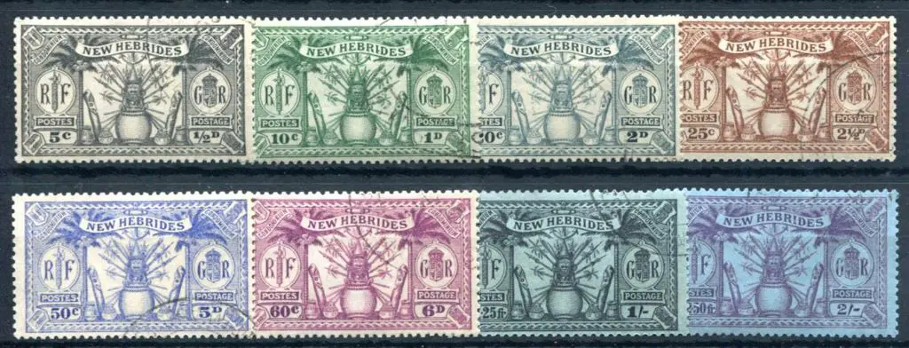 New Hebrides-British 1925 Defins to 2/- set all ... Image 1++