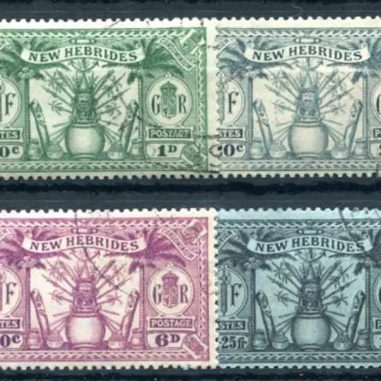 New Hebrides-British 1925 Defins to 2/- set all ...