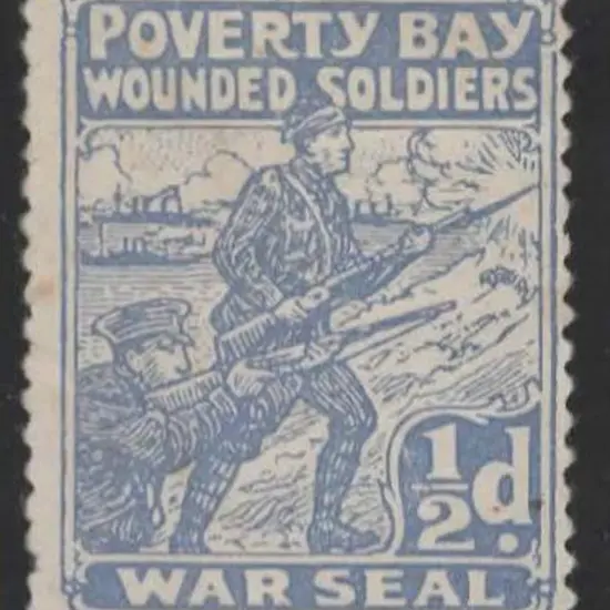 New Zealand 1915 ½d "Poverty Bay Wounded Soldiers ...