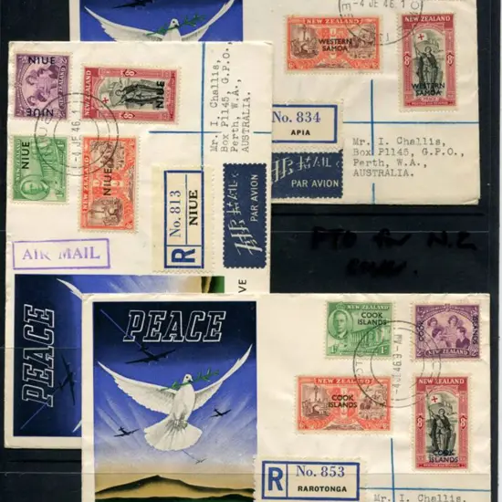 New Zealand 1946 (1st April) Peace Challis Commem ...
