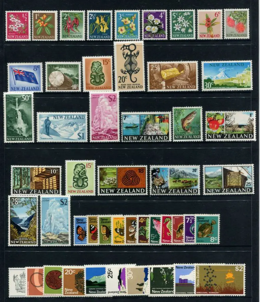 New Zealand 1967 Decimals set of 18 to $2, 1967/70 ... Image 1++