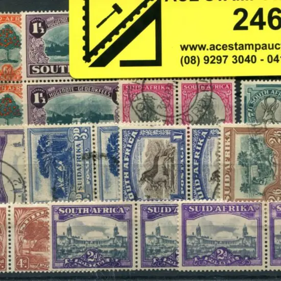 South Africa 1930/52 bilingual multiples incl MLH ...