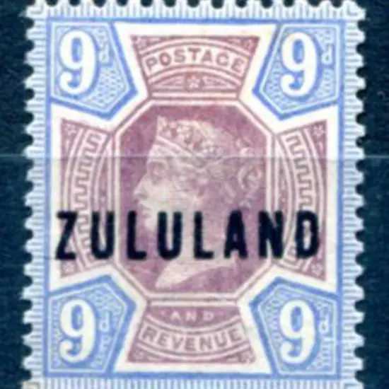 South Africa - Zululand 1892 9d dull purple & blue ...
