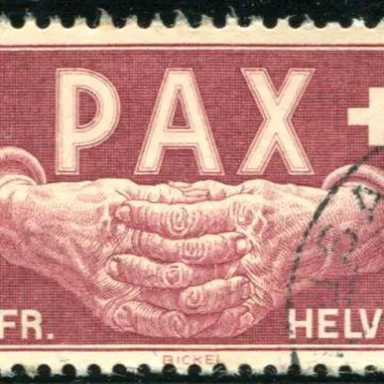 Switzerland 1945 5f Peace fine used. SG 458 Cat. ...
