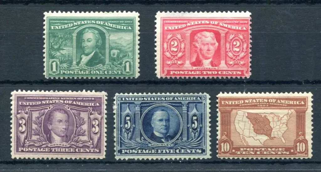 USA 1904 St Louis Expo & Louisiana Purchase set of ... Image 1++