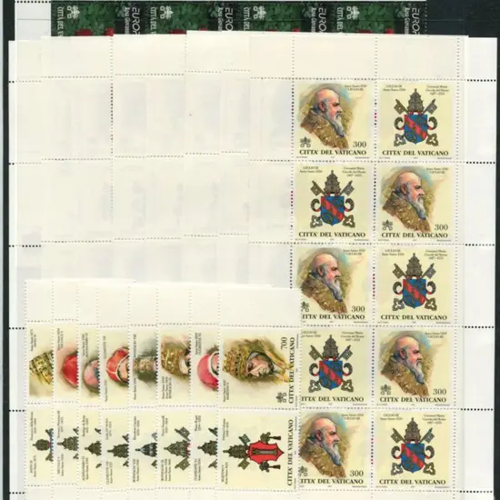 Vatican 1999 Popes (2nd issue) set of 8 in ...