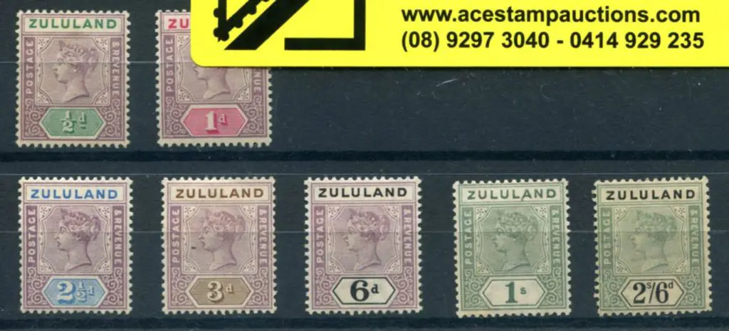 Zanzibar 1894/96 ½d to 2/6d QV. 2/6d with corner ... Image 1++