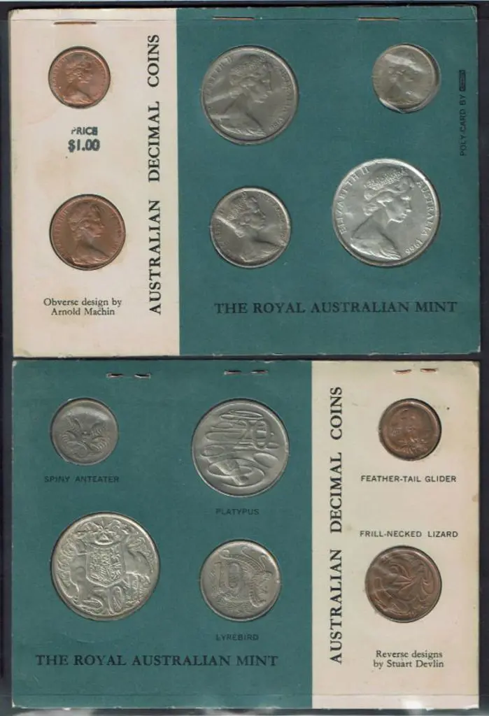 1966 Uncirculated sets of 6 on RAM blue cards x 2. ... Image 1++