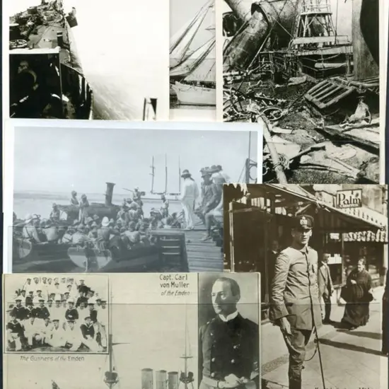 "Emden" & Capt. Carl von Muller b&w photo cards ...
