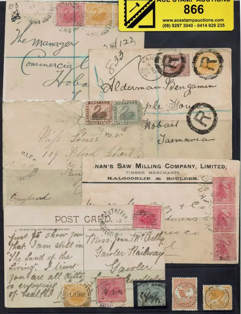 1889-1906 range of items incl Arthur River ... Image 1++