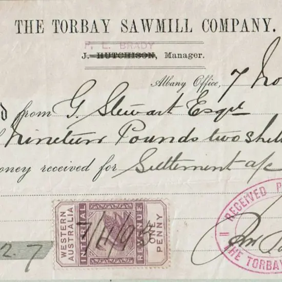 Internal Revenue Fiscal Stamps 1881-1903. ...