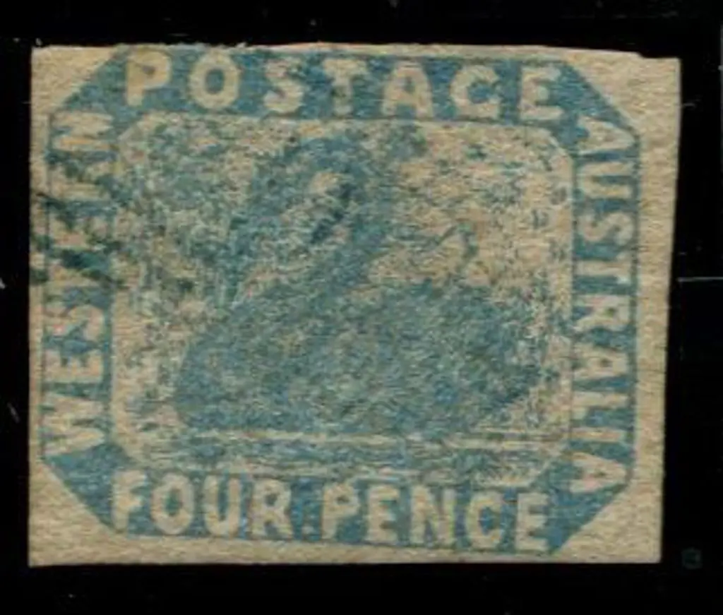 1854/55 4d pale blue with 3½ clear margins just ... Image 1++