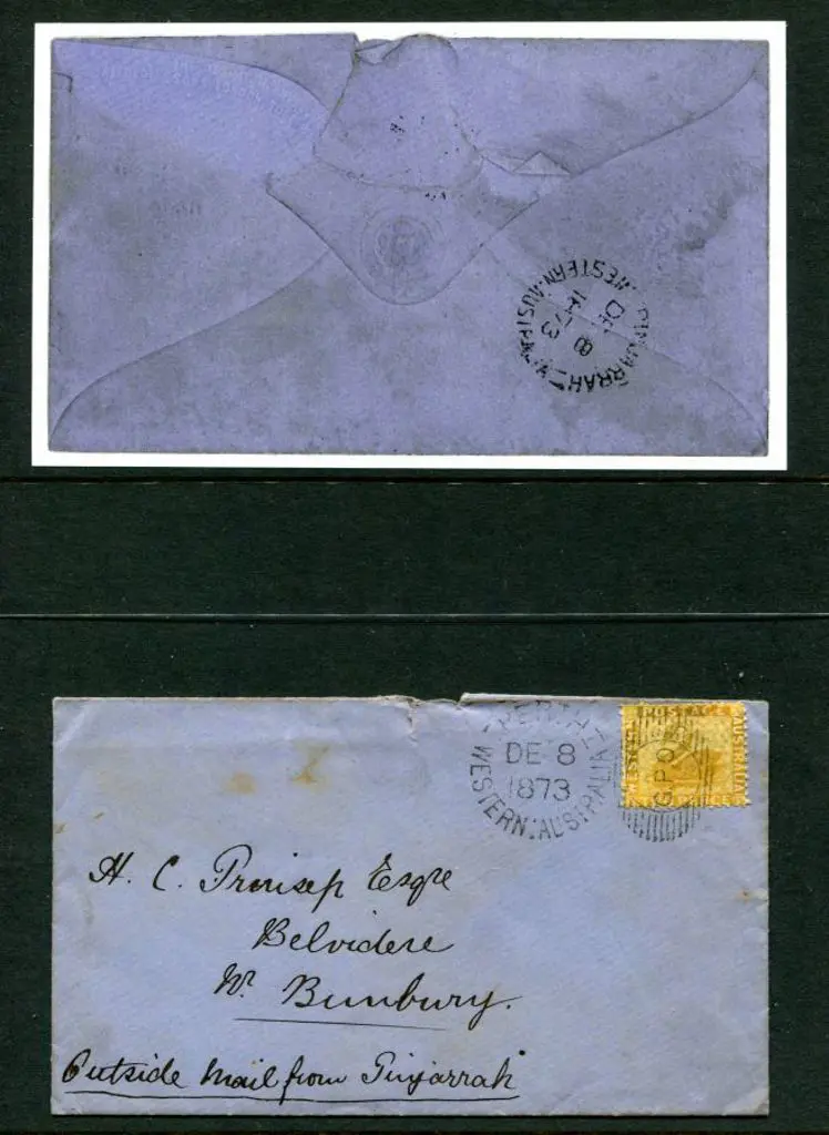 1873 (8th Dec) 2d bistre on Prinsep addressed ... Image 1++