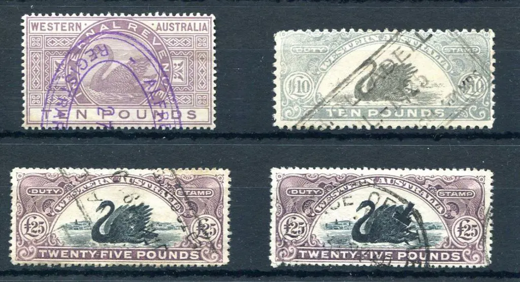 1881 £10 lilac IR, 1905 £25 black & deep dull ... Image 1++