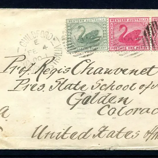 1901 (4th Feb) Orient Line "RMS Ortona" cover ...