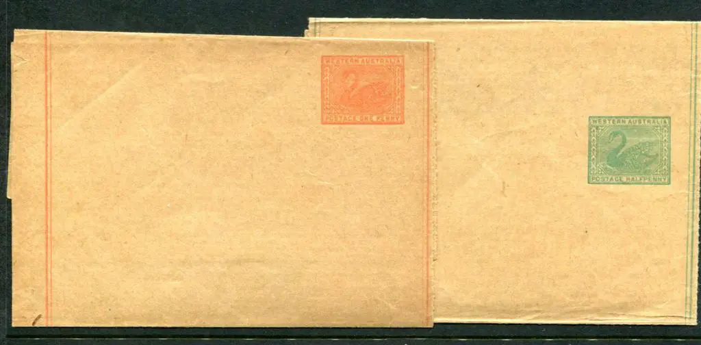 1902 ½d green & 1d red Newspaper wrappers with ... Image 1++