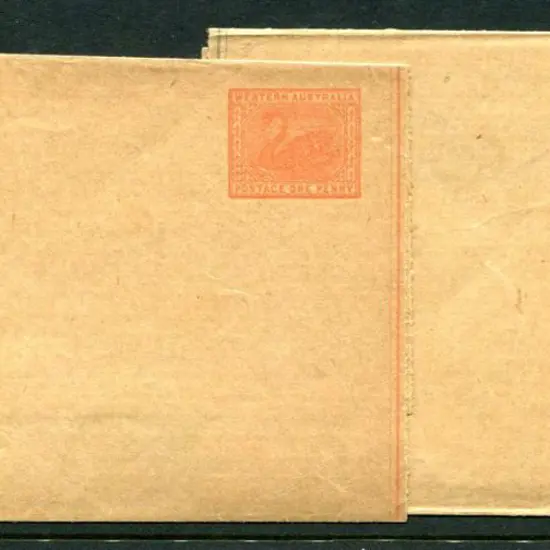 1902 ½d green & 1d red Newspaper wrappers with ...