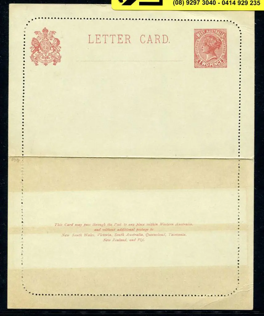 1902 2d brown-red QV Letter Card with text on ... Image 1++