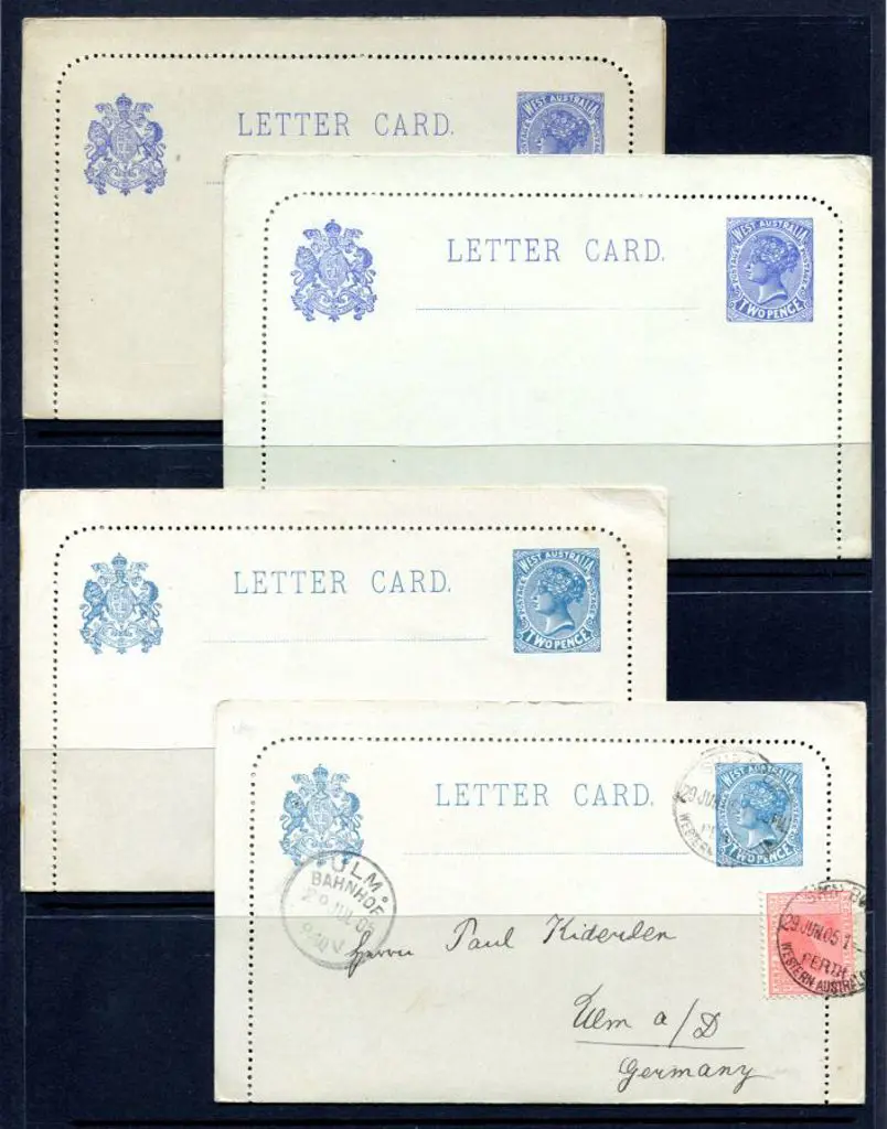 1902 2d Paris blue QV Letter Cards with one unused ... Image 1++