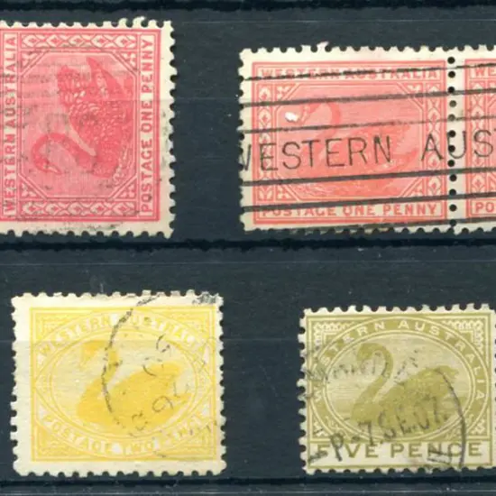 1902-1911 swan selection of V crown watermark, ...